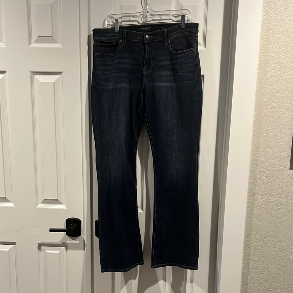 Blue Boot Cut Jeans with Classic Fit sweet boot